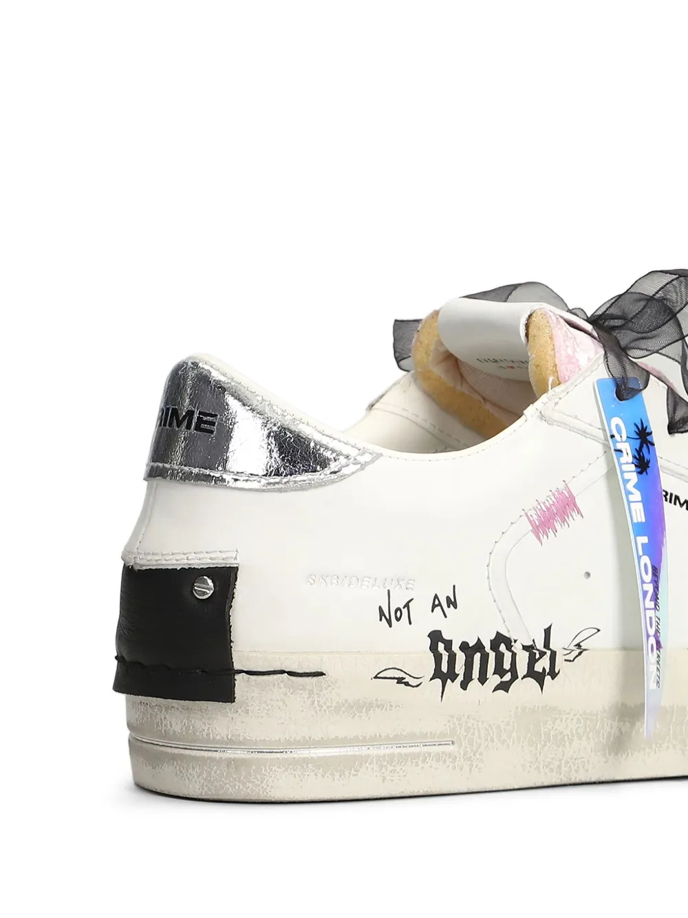 Crime London Sk8 Deluxe Lost Angel sneakers Wit