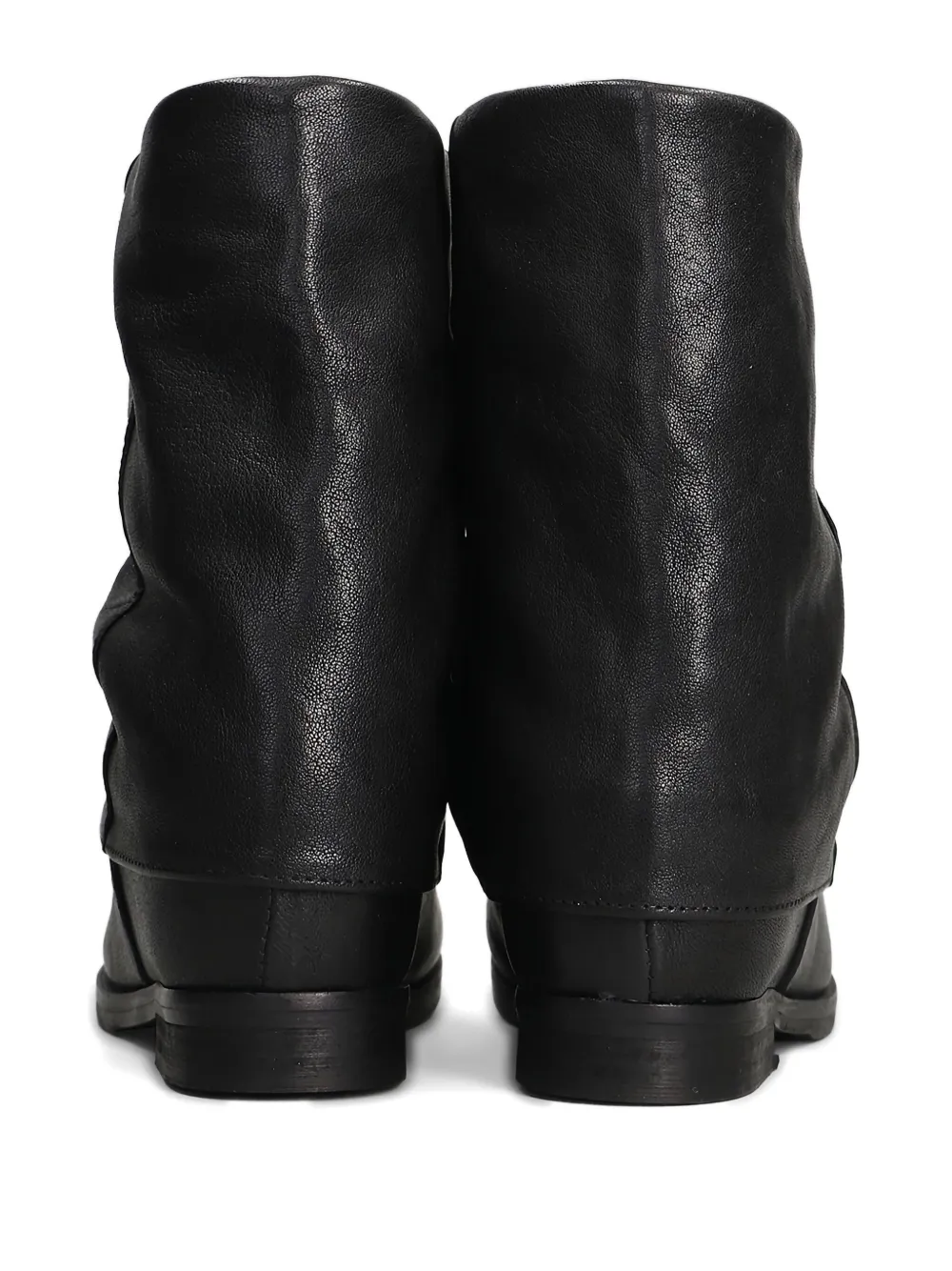 Julie Dee Leren laarzen Zwart