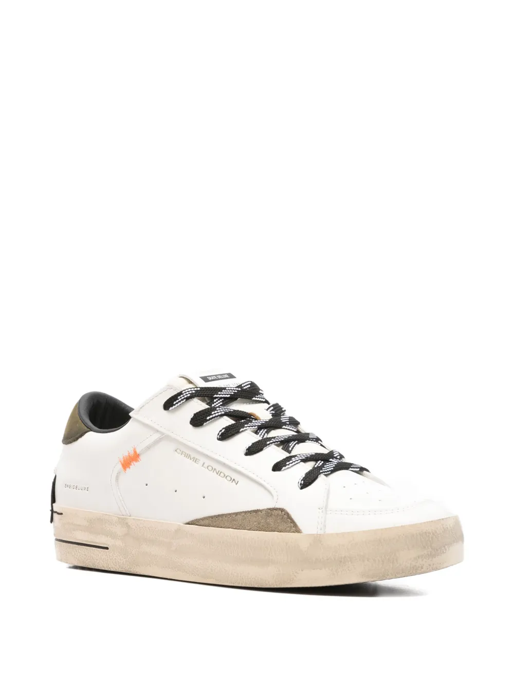 Crime London Leren sneakers Wit