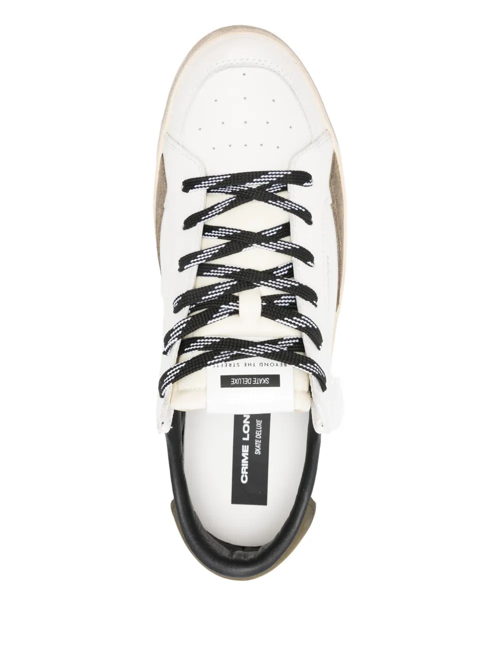 Crime London Leren sneakers Wit