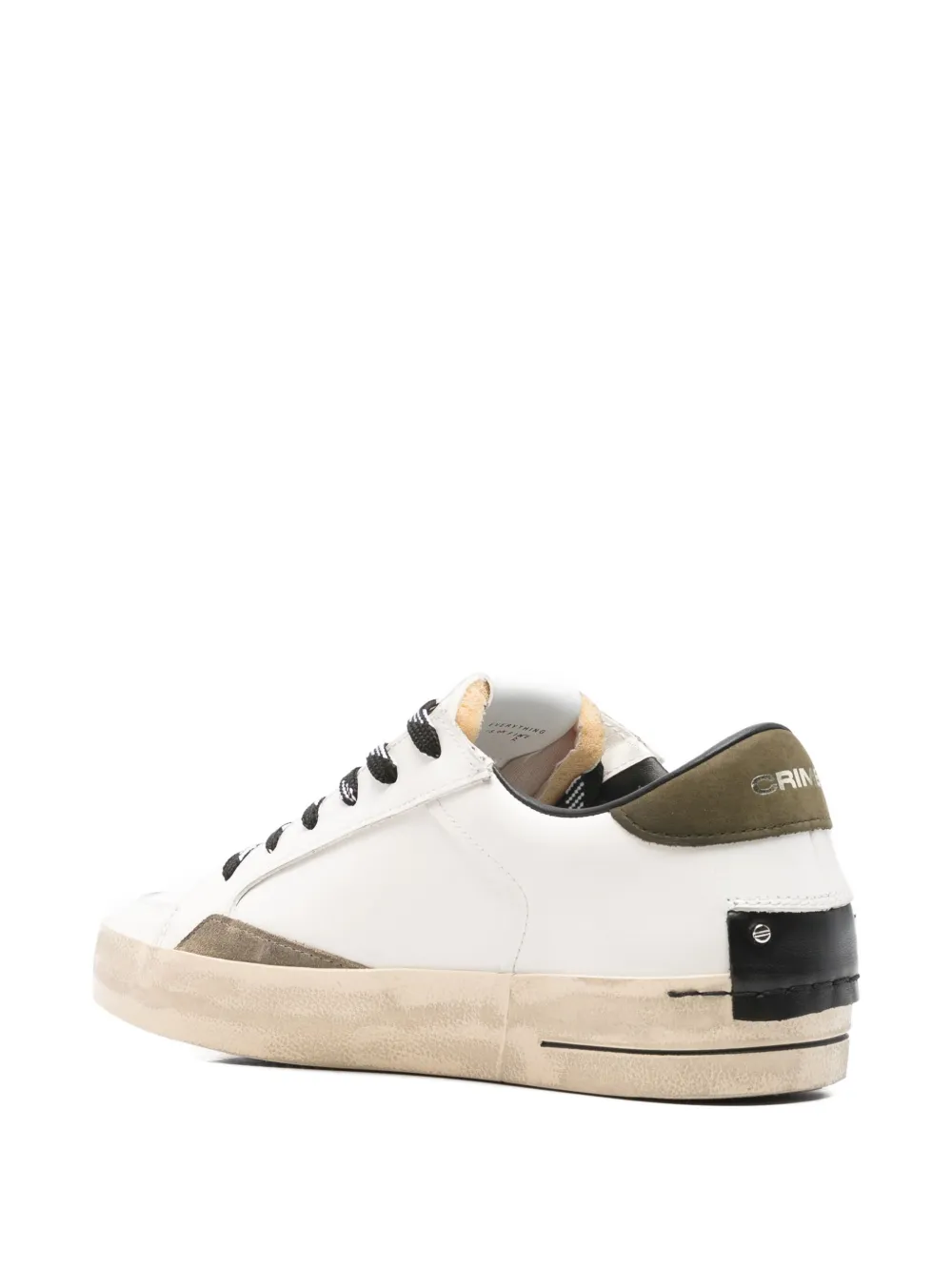 Crime London Leren sneakers Wit