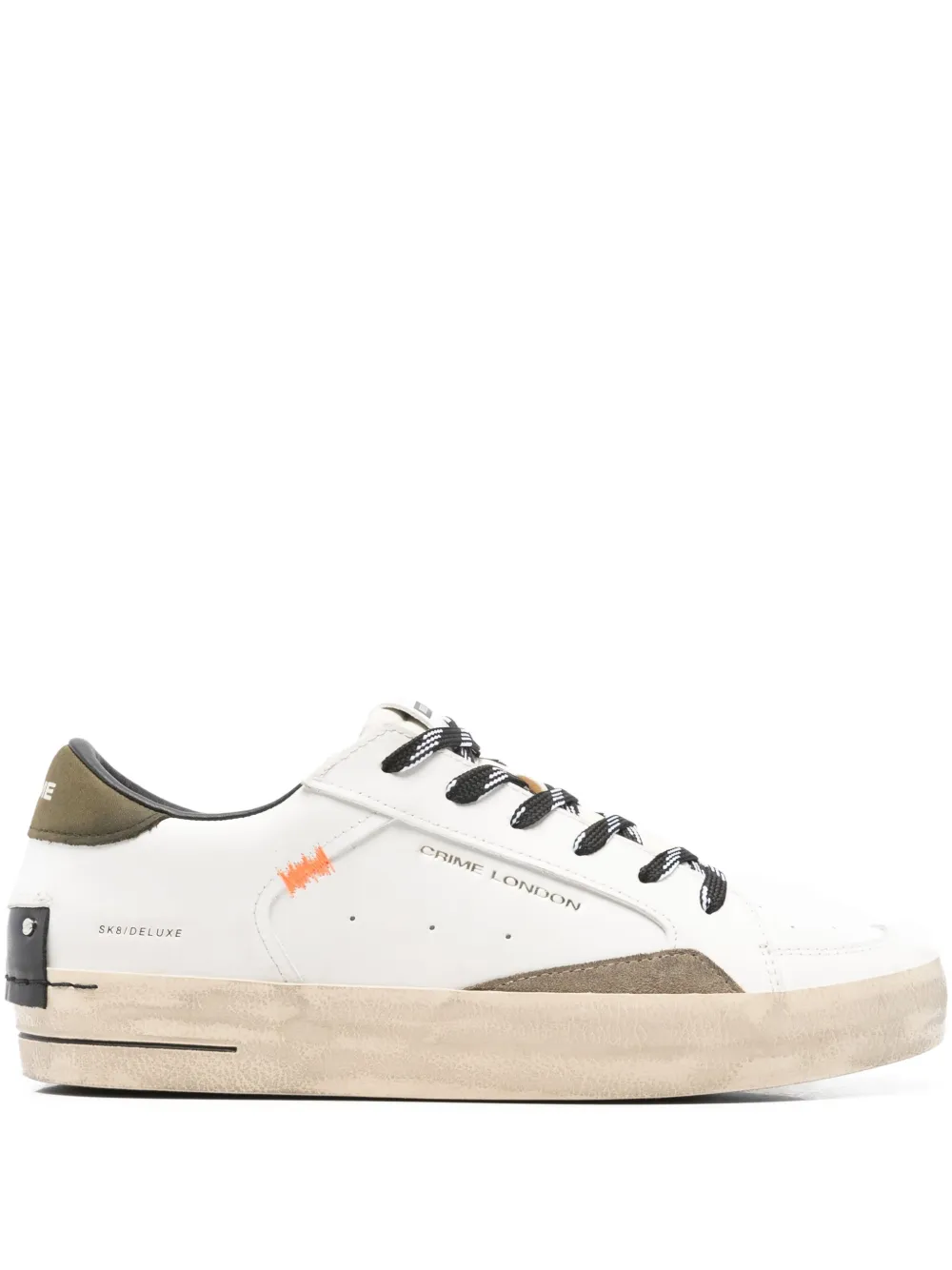 Crime London Leren sneakers Wit