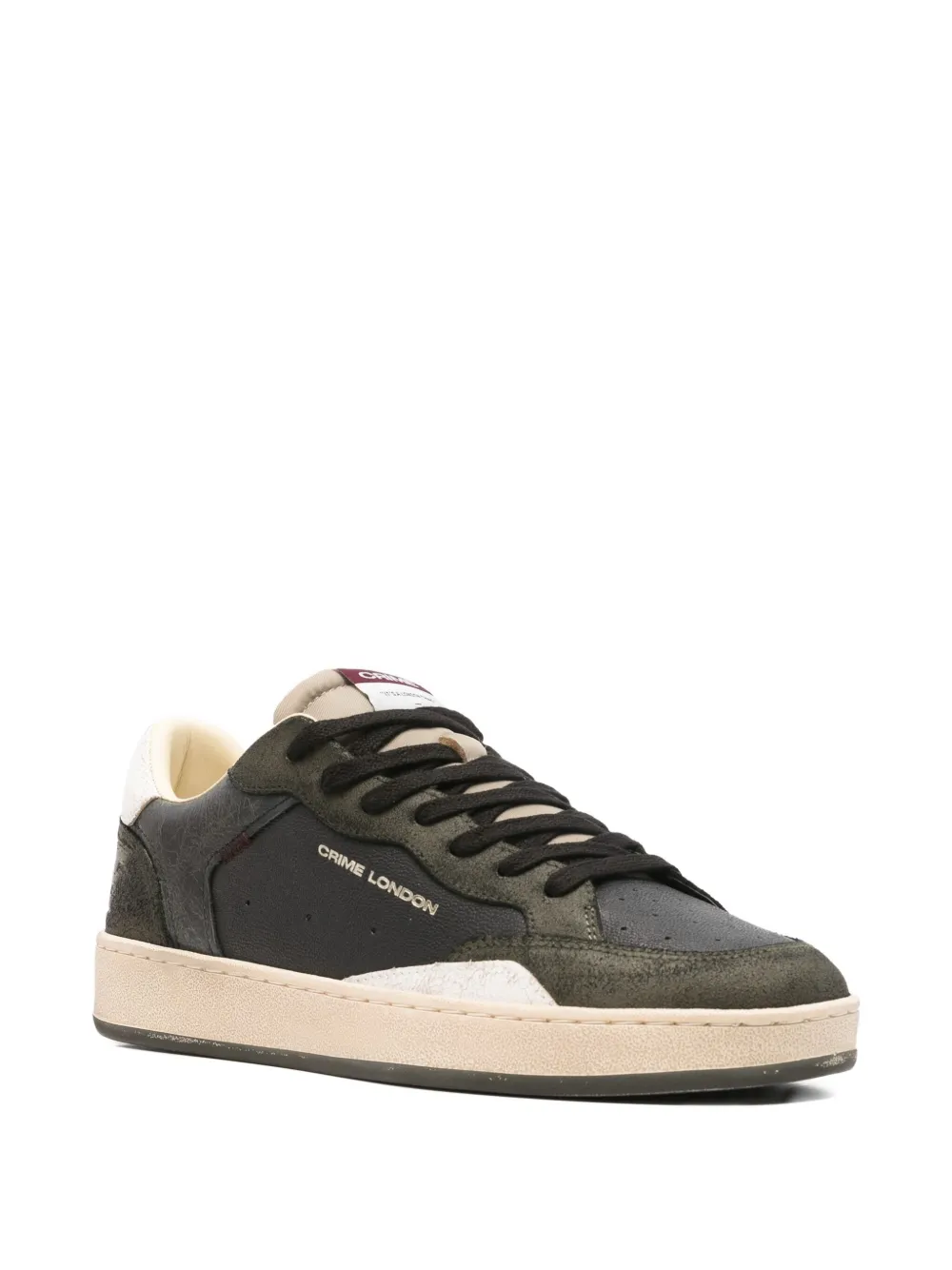 Crime London Chelsea sneakers met vlakken Zwart