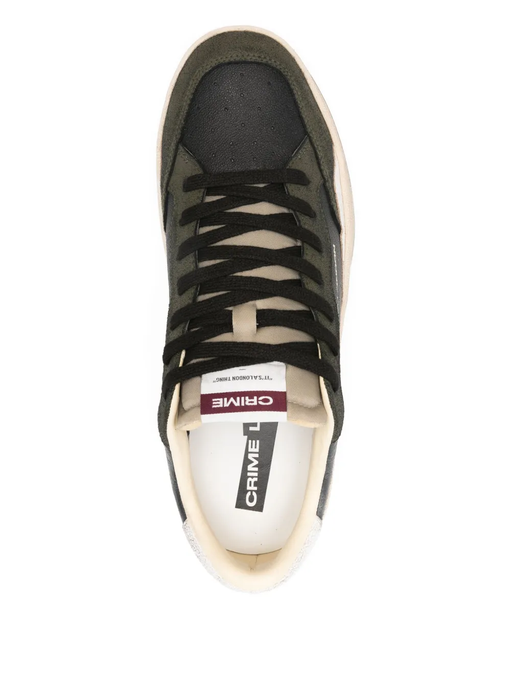 Crime London Chelsea sneakers met vlakken Zwart