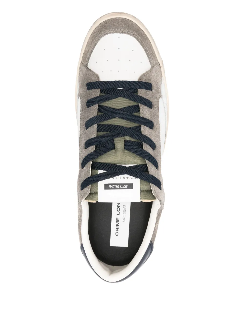 Crime London Sk8 Deluxe sneakers met vlakken Wit