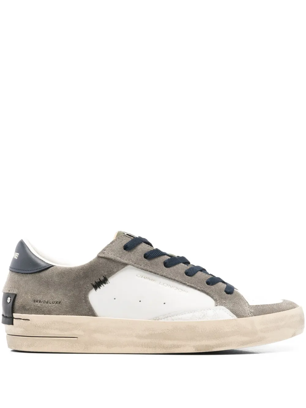 Crime London Sk8 Deluxe panelled sneakers Wit
