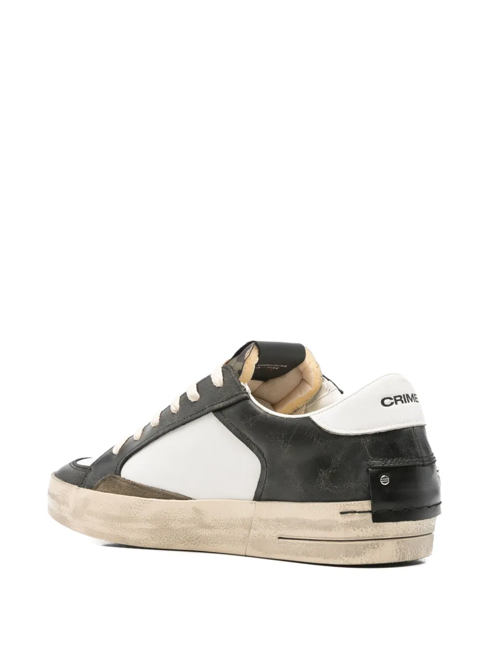 Crime London Leren sneakers Wit