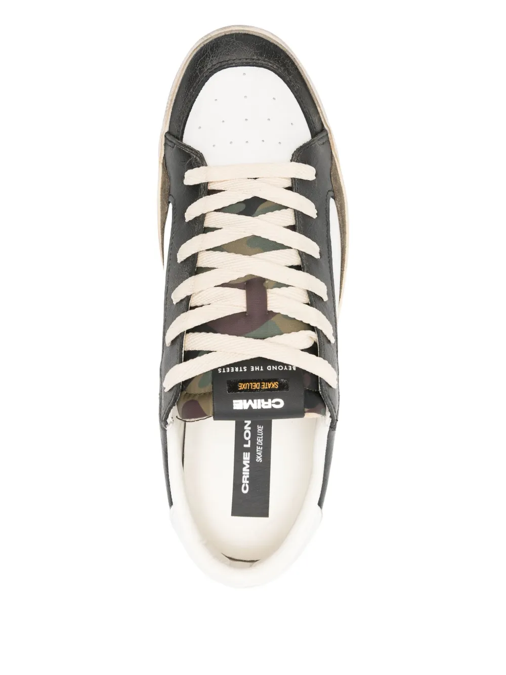 Crime London Leren sneakers Wit