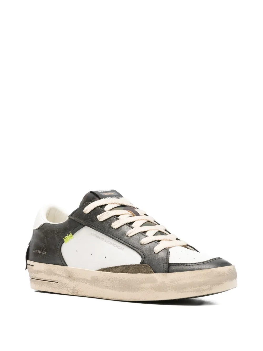 Crime London Leren sneakers Wit