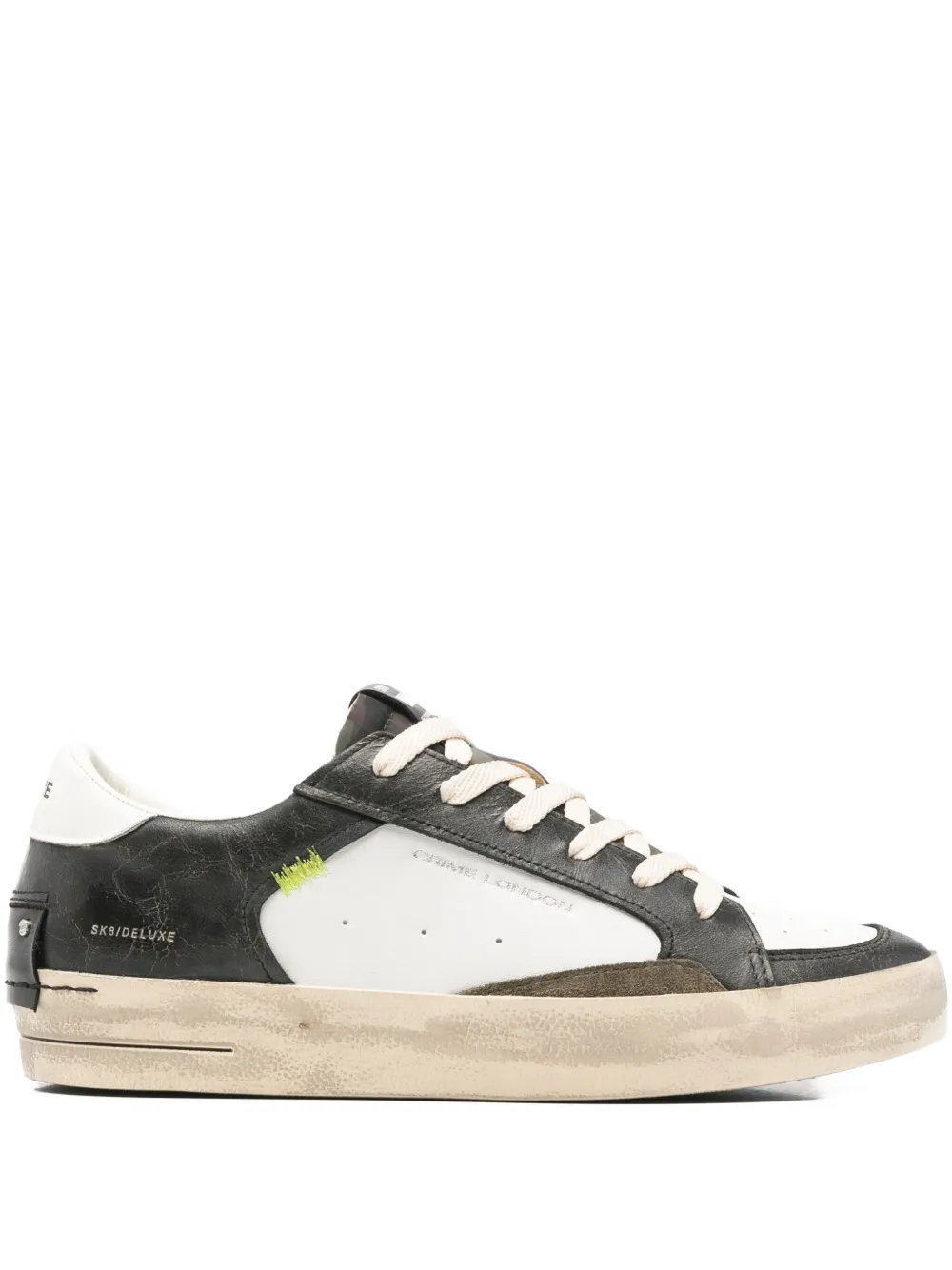 Crime London Leren sneakers Wit