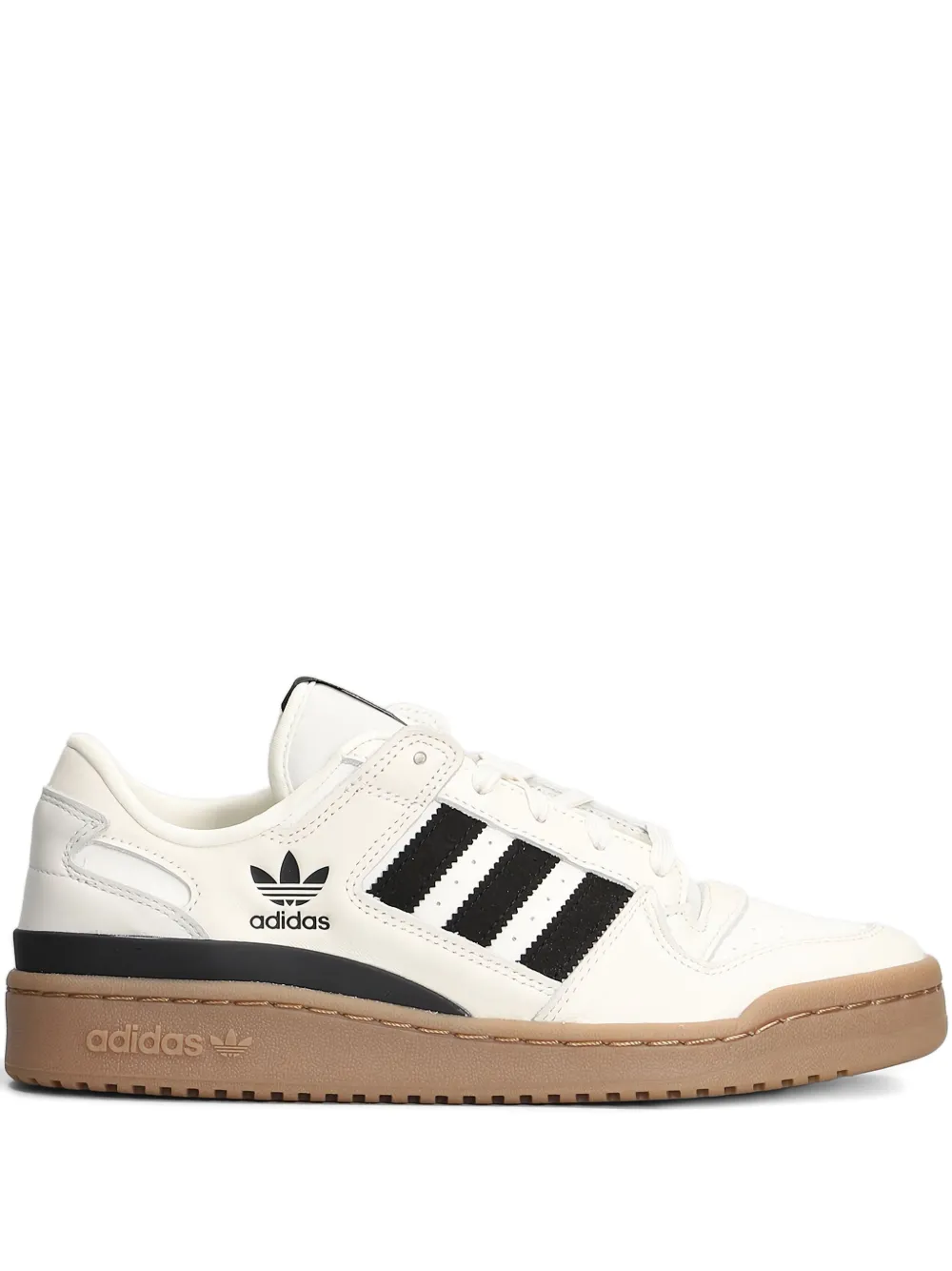 Adidas Originals Forum Low Striped Sneakers In Neutral