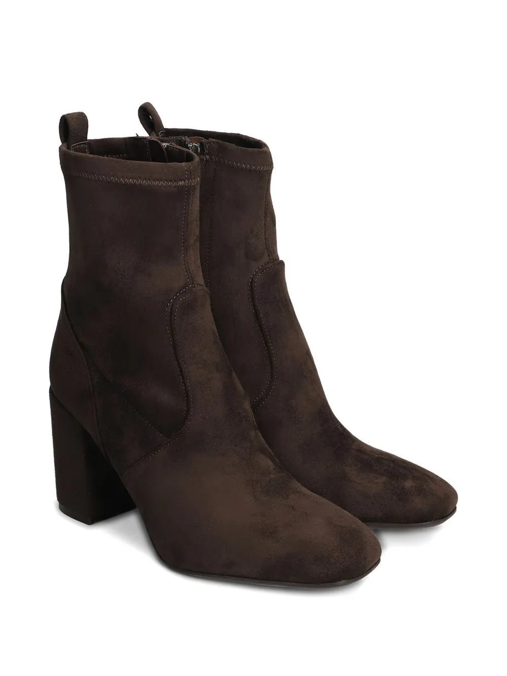 Carmens Block-heel Suede Ankle Boots In Multi