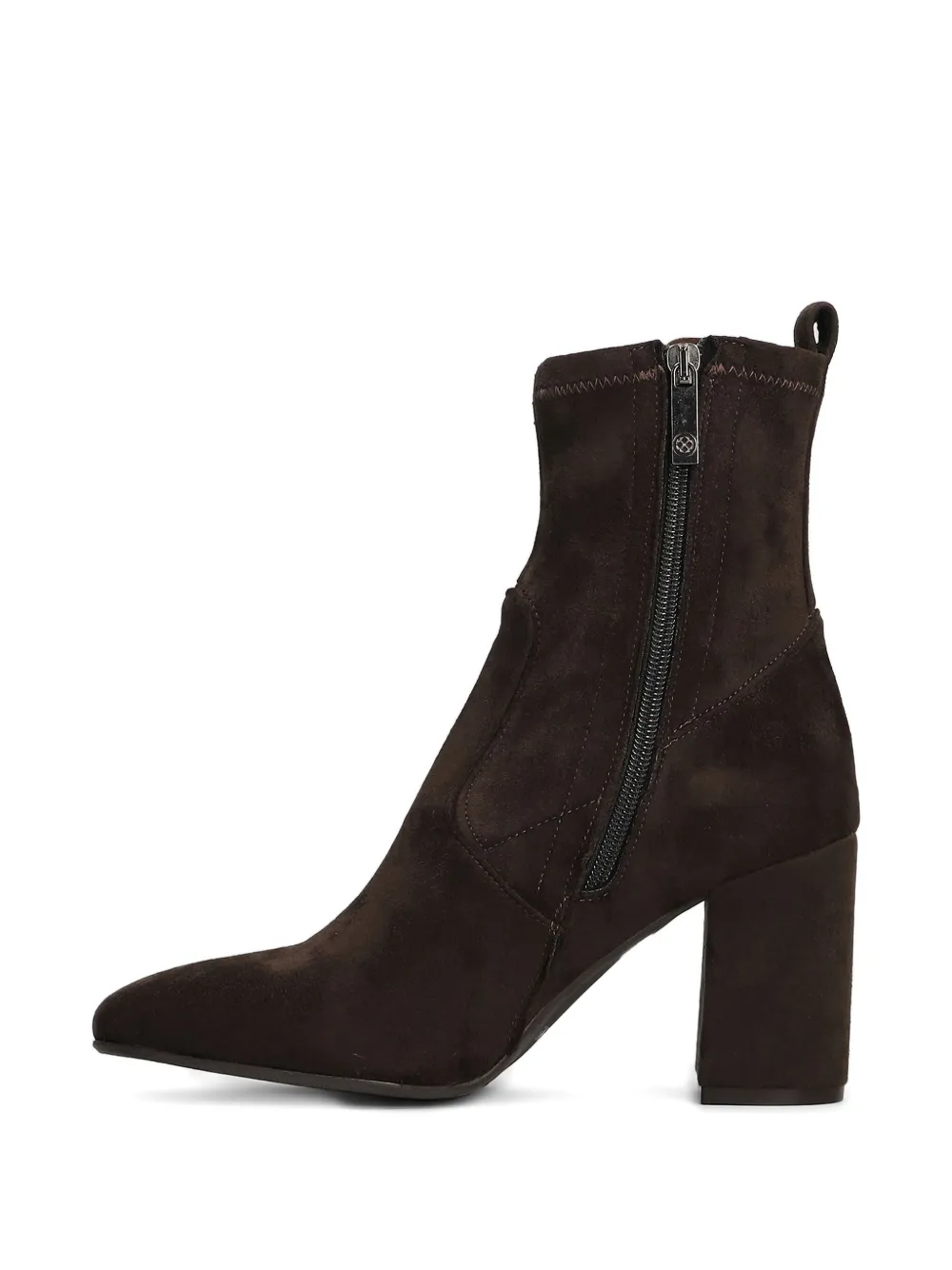 Carmens Block-heel Suede Ankle Boots In Multi