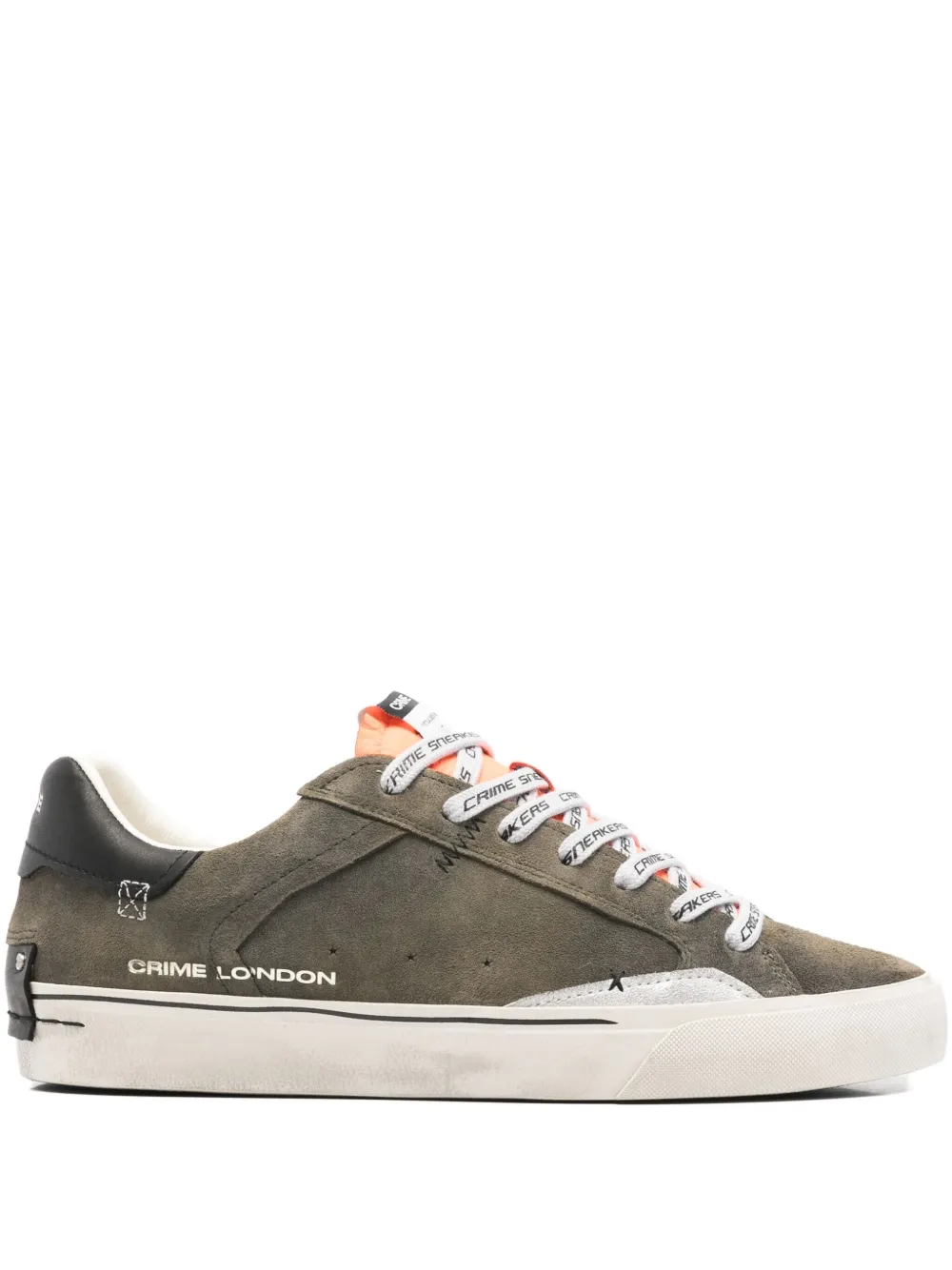Crime London leather sneakers - Verde