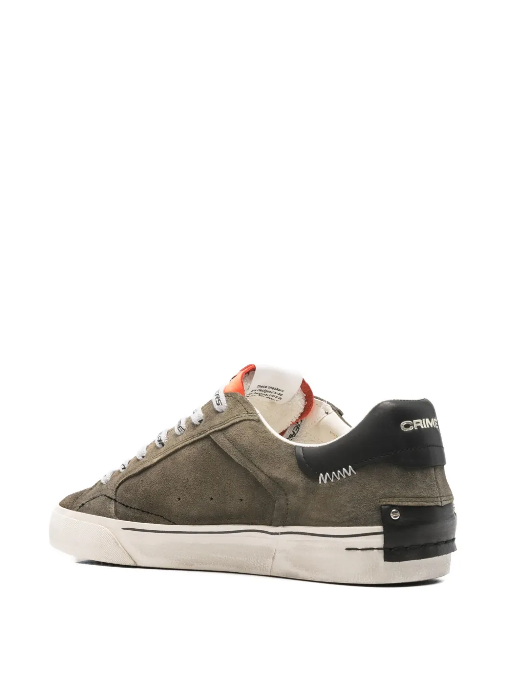 Crime London Leren sneakers Groen