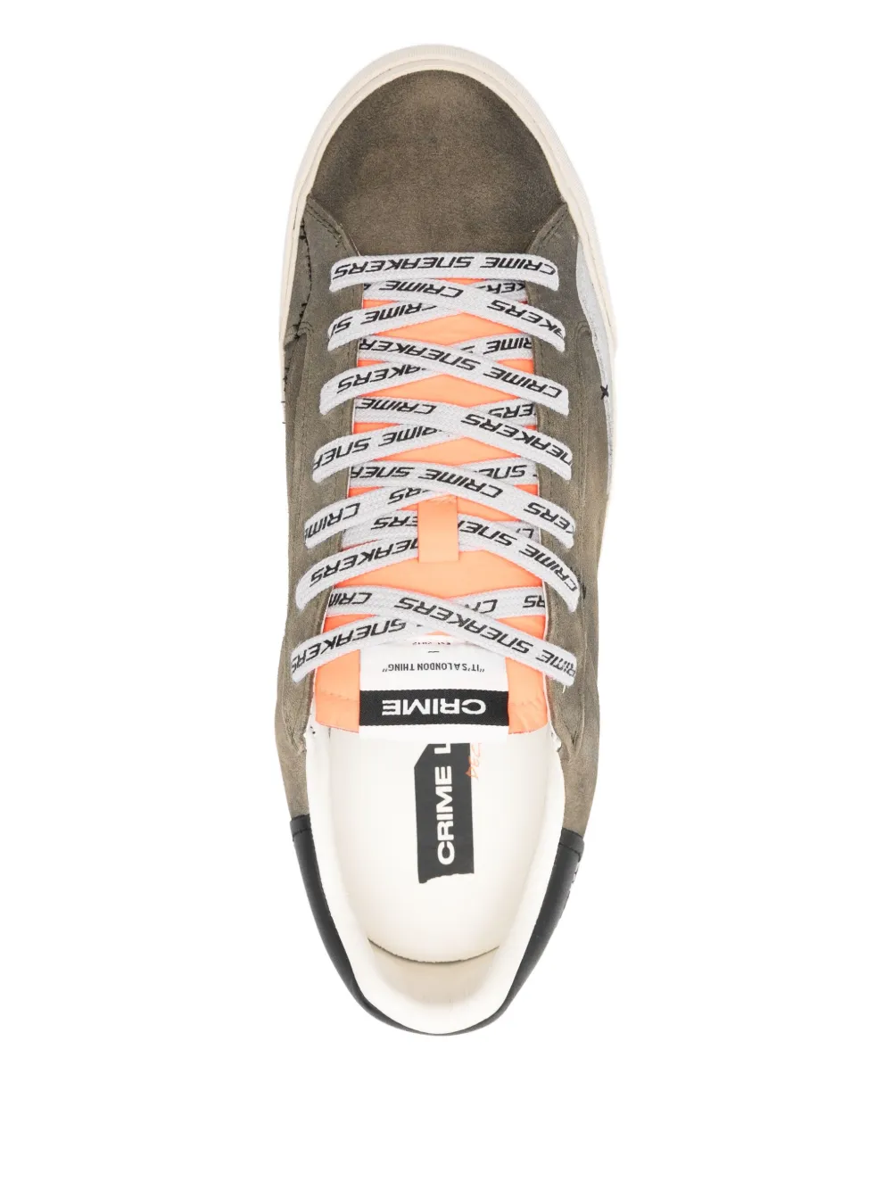 Crime London Leren sneakers Groen