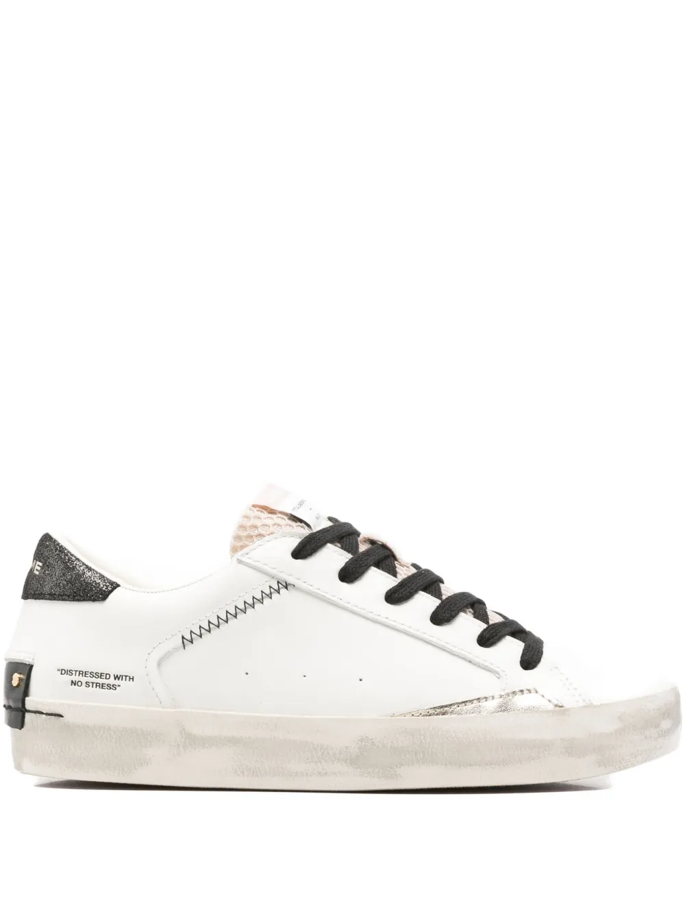 Crime London Leren sneakers Wit