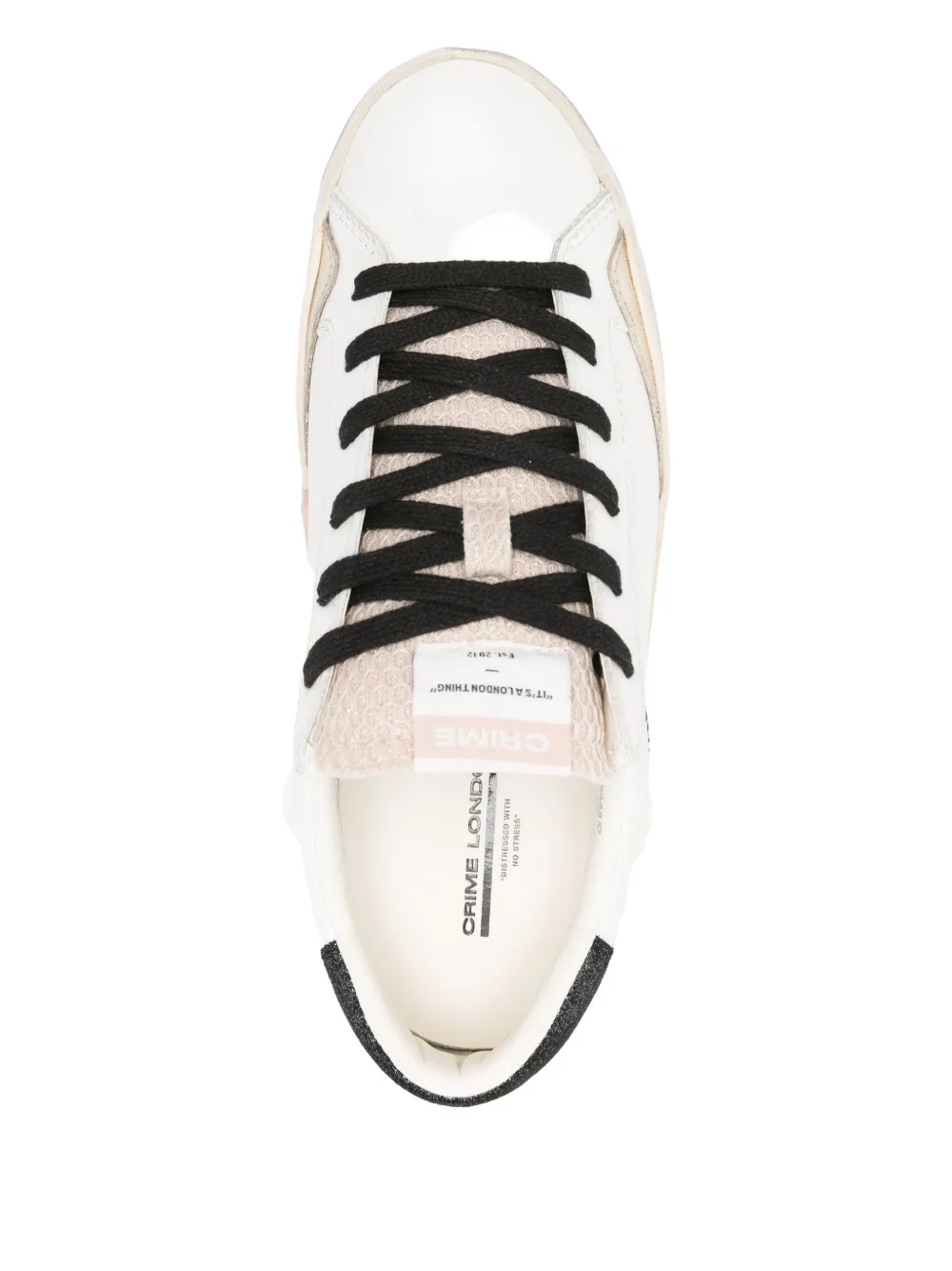 Crime London Leren sneakers Wit
