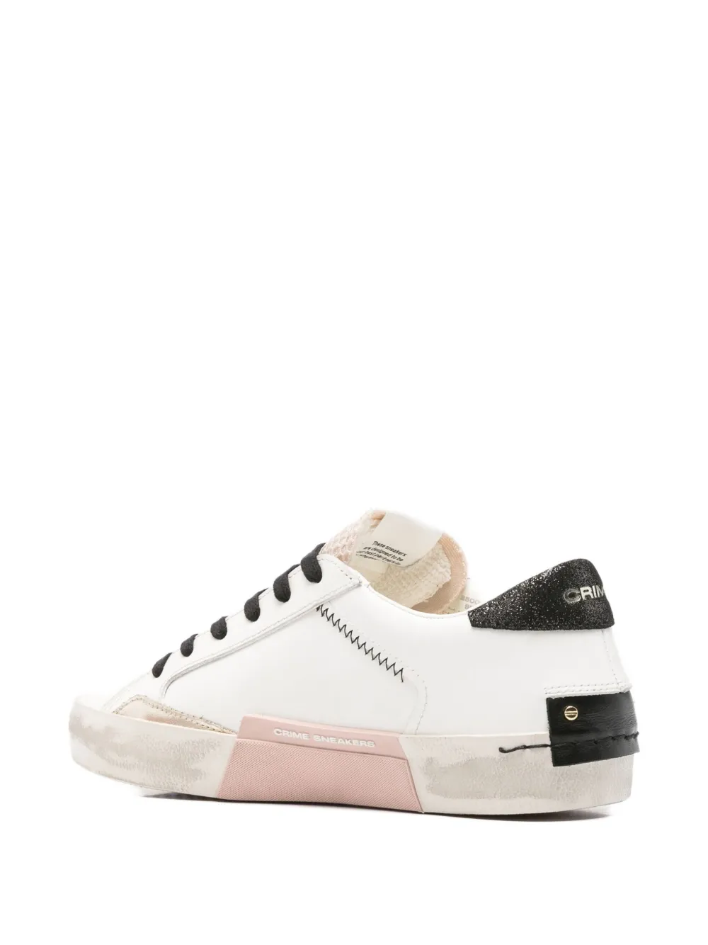 Crime London Leren sneakers Wit