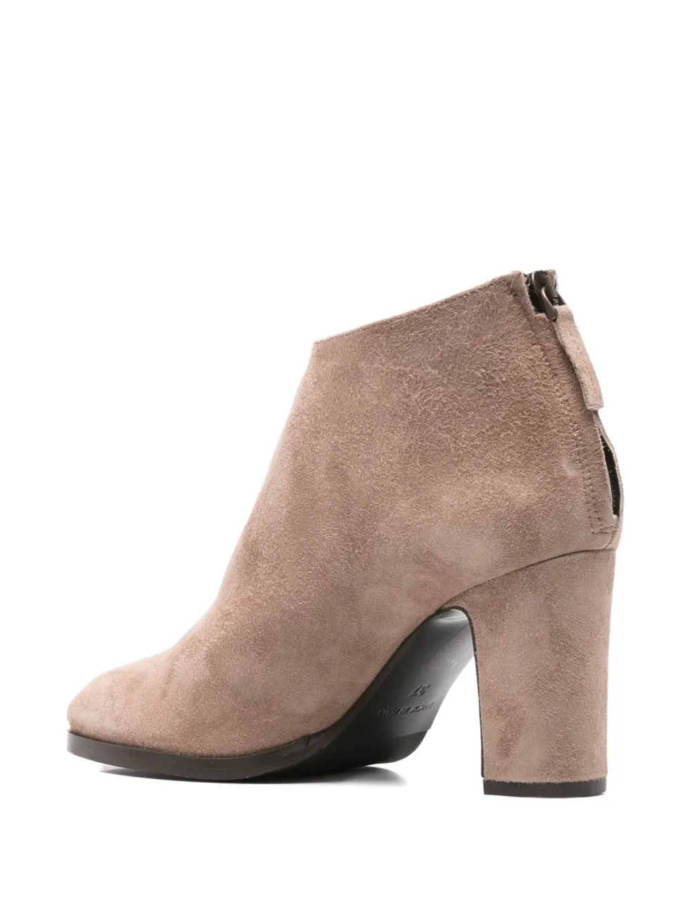 Julie Dee Leren jas Beige