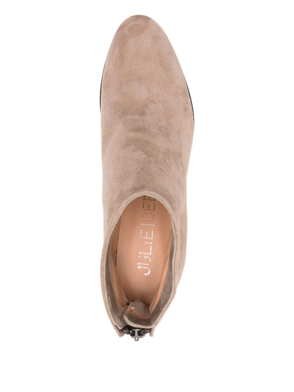Julie Dee Leren jas Beige