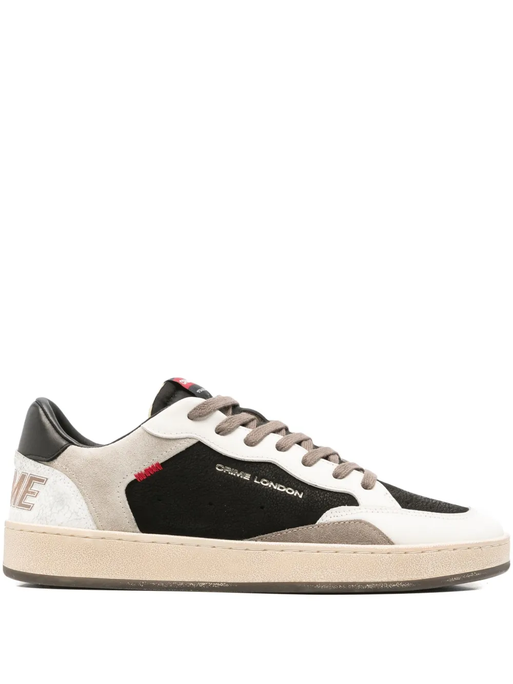 Crime London Sneakers met logoprint Zwart