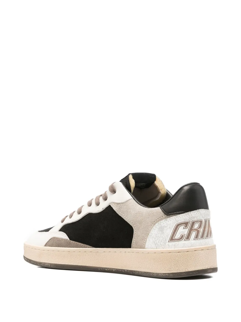 Crime London Sneakers met logoprint Zwart