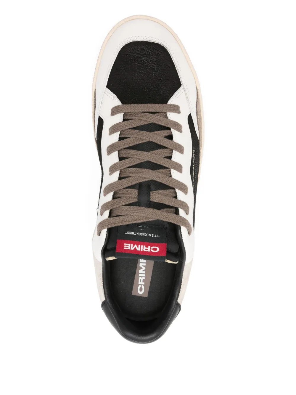 Crime London Sneakers met logoprint Zwart