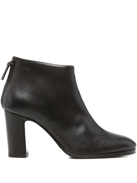 Julie Dee zip-up leather ankle boots