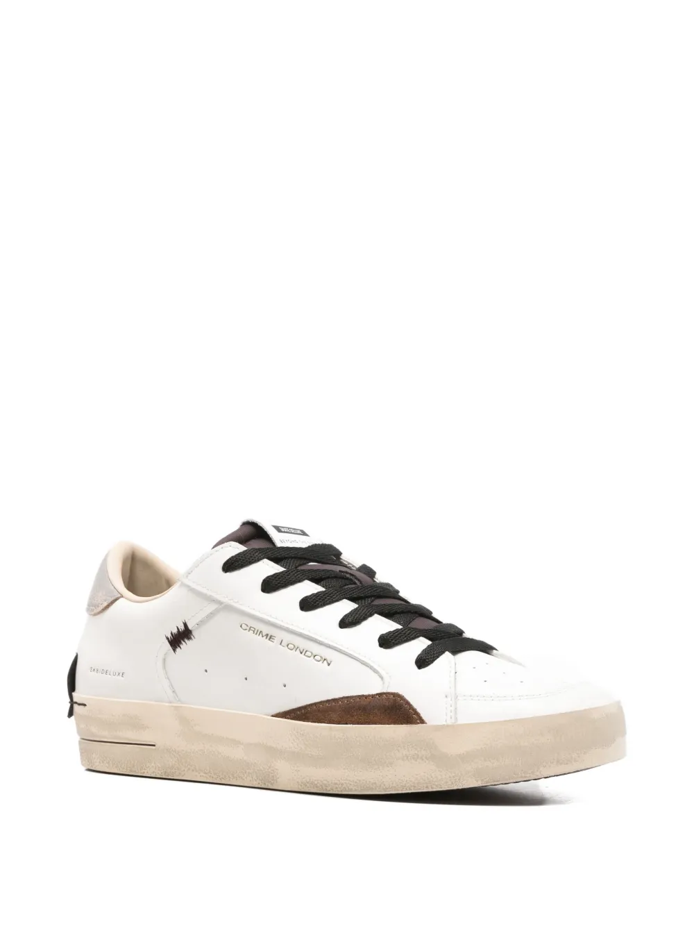 Crime London Sk8 Deluxe sneakers met vlakken Wit
