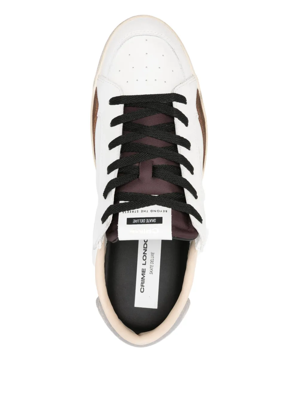 Crime London Sk8 Deluxe sneakers met vlakken Wit