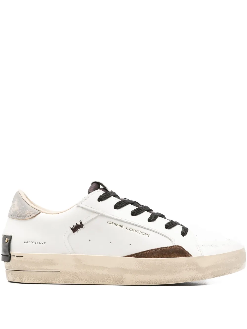 Crime London Sk8 Deluxe sneakers met vlakken Wit