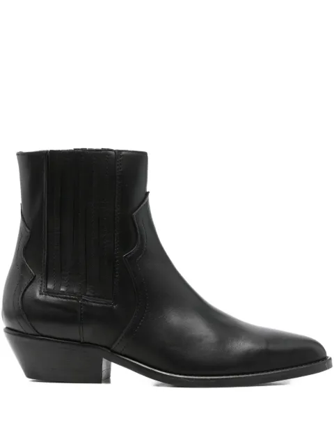 Julie Dee panelled leather ankle boots