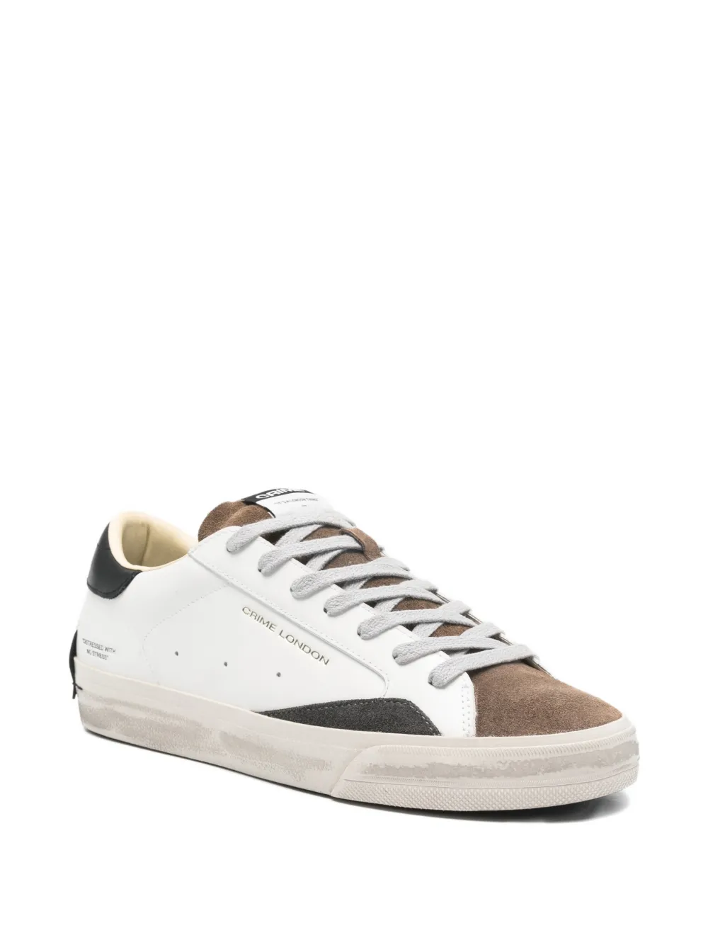 Crime London tenis bajos con efecto envejecido | Tenis bajos | Image 2