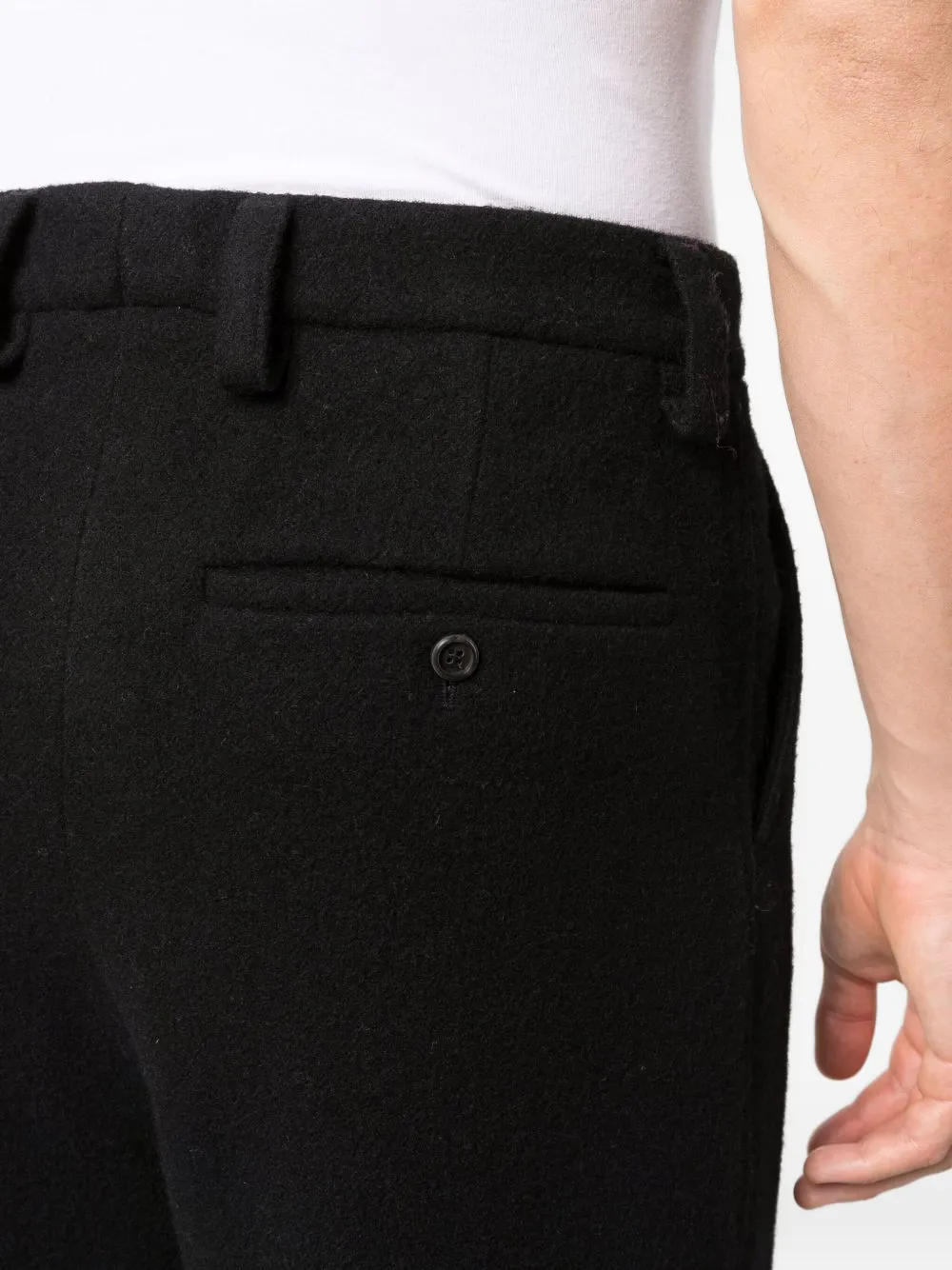 AMI Paris High waist broek Zwart