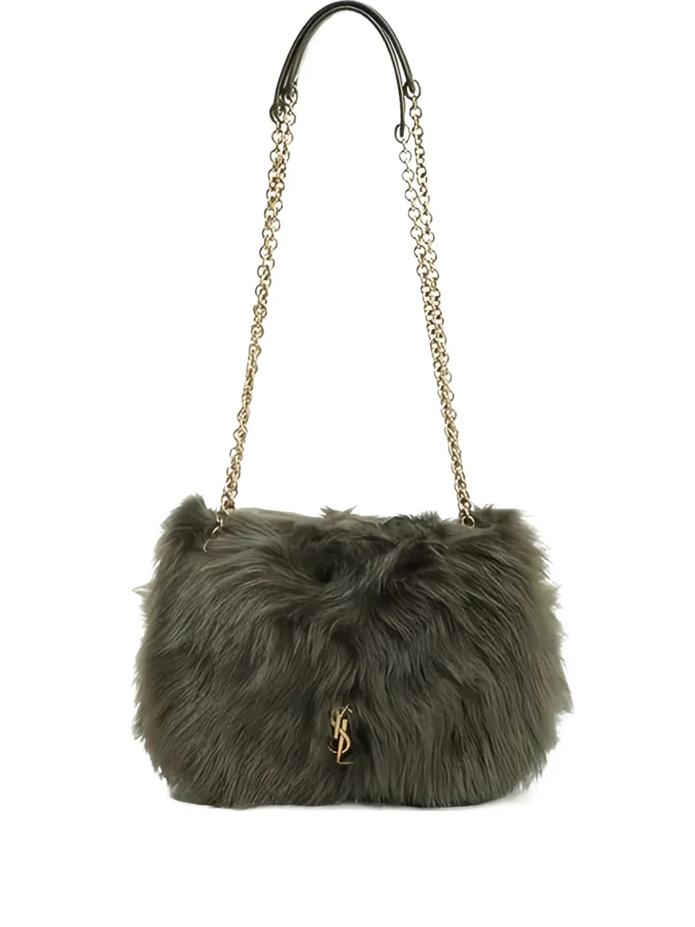 Saint Laurent Jamie shearling shoulder bag | Green | Image 1