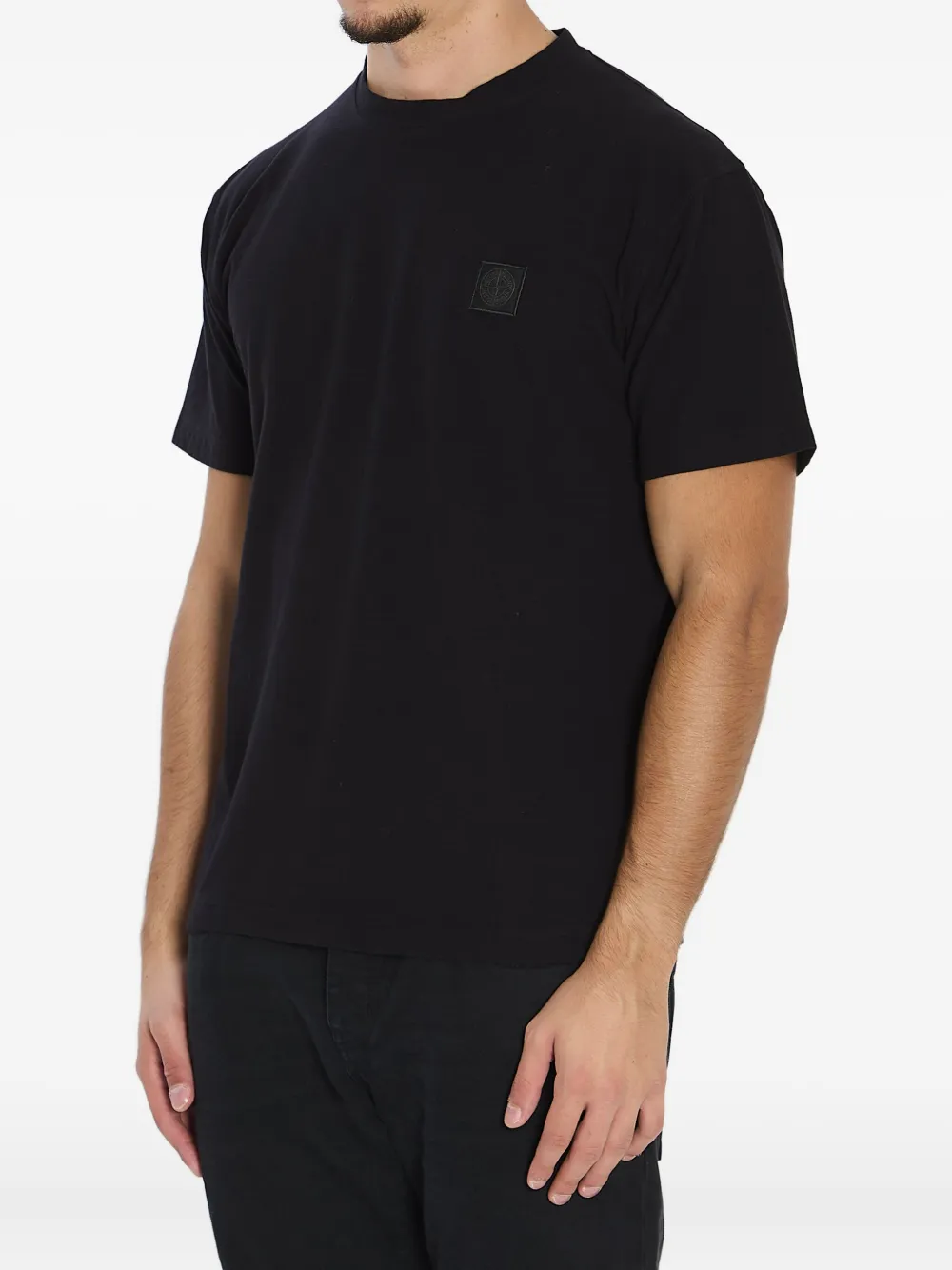 Stone Island Compass-patch T-shirt - Zwart