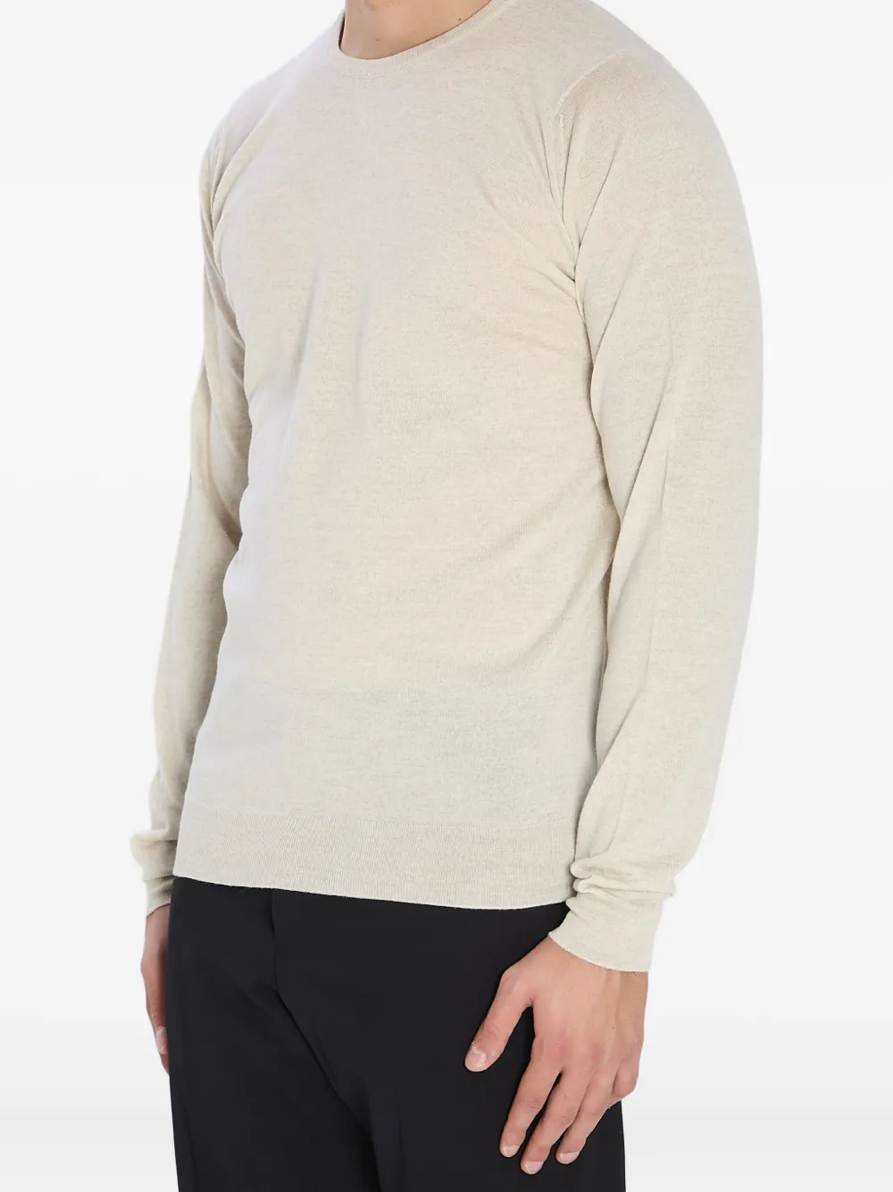John Smedley Lundy crew-neck sweater - Beige