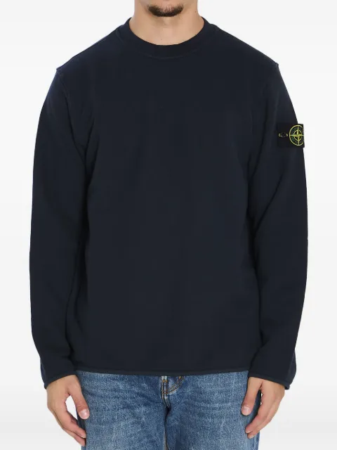 Stone Island sudadera con cuello redondo y logo