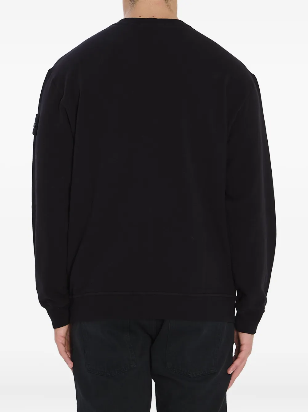 Stone Island Sweater met logopatch Zwart