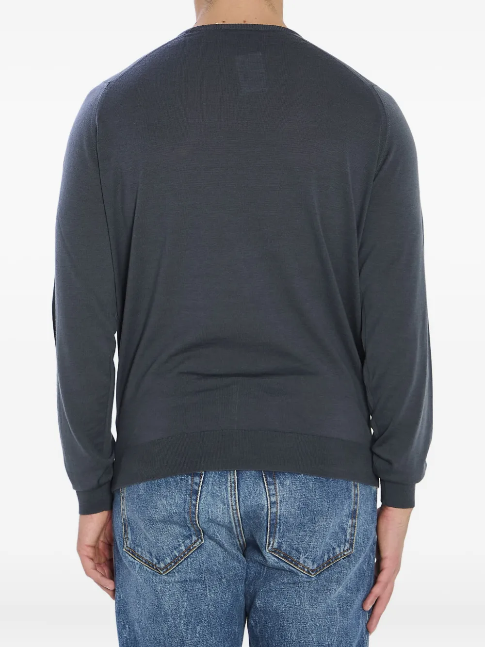 John Smedley Sweater met ronde hals Grijs