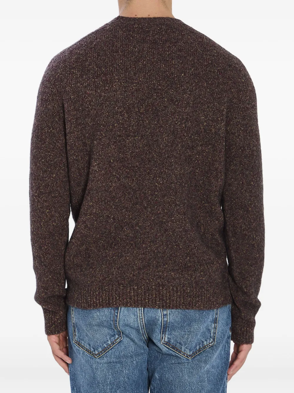 Roberto Collina Trui met logo Bruin