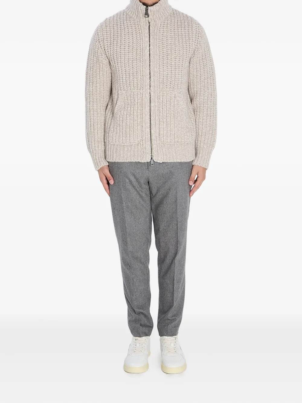 Roberto Collina ribbed zipped cardigan | Cardigans | Image 2