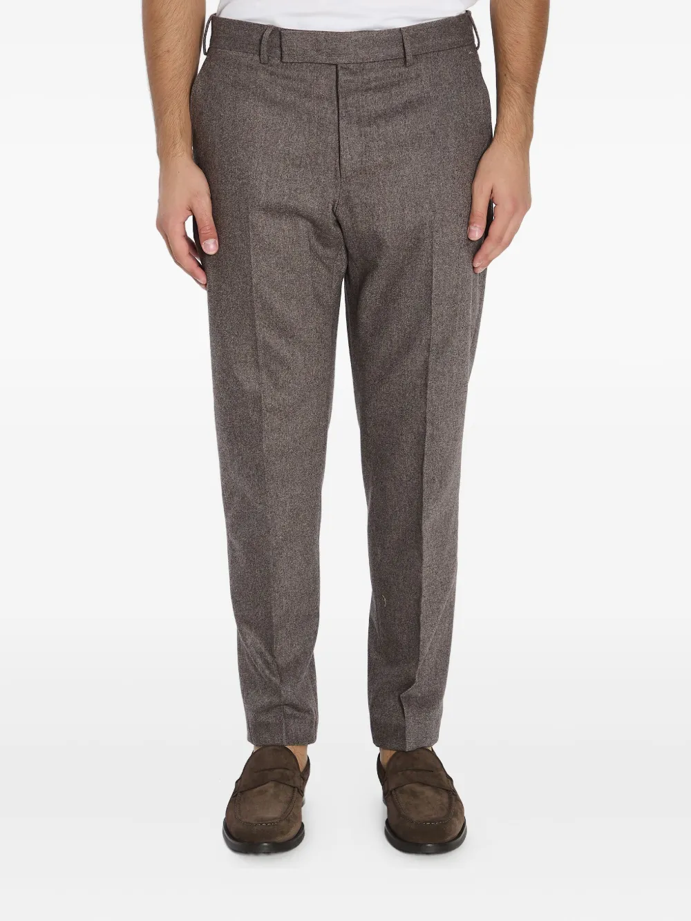Pt Torino Tailored Stretch Trousers Featuring Pockets In Gray
