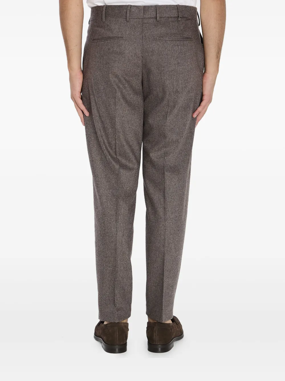 PT Torino Broek met riemlussen Bruin