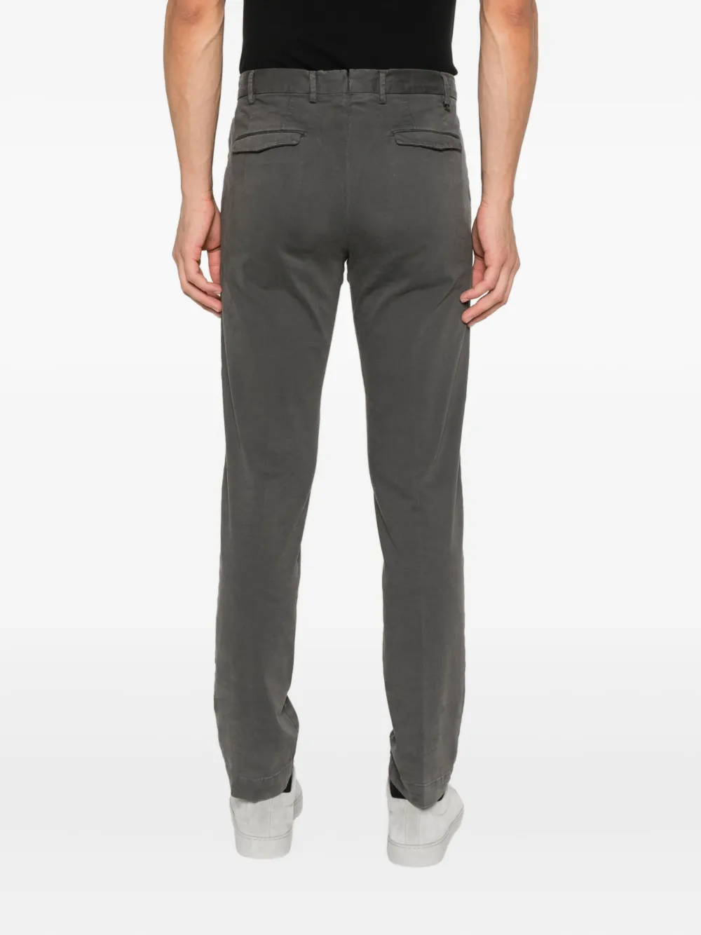 PT Torino Broek met riemlussen Grijs