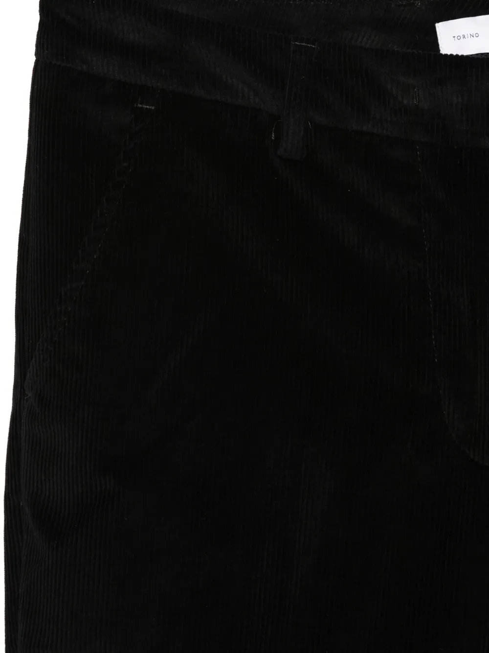 PT Torino Ribfluwelen broek Zwart