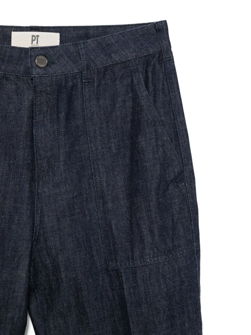 PT Torino Broek met patch Blauw