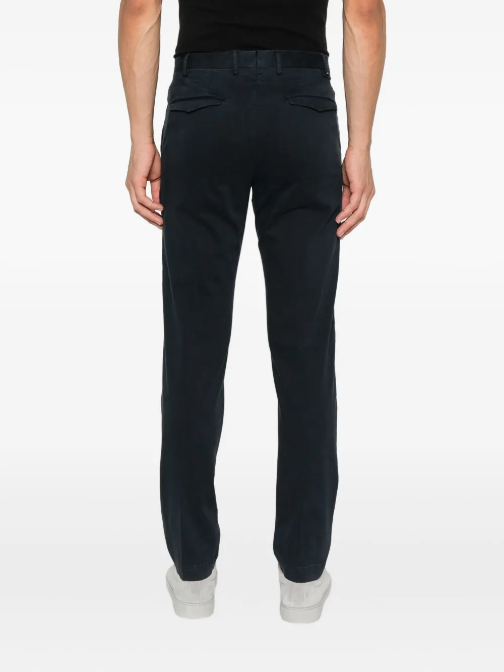 PT Torino Broek met riemlussen Blauw