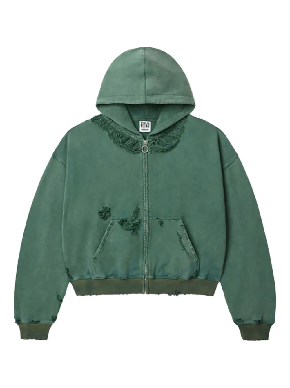 Vale zip-closure hoodie | Green | Image 1